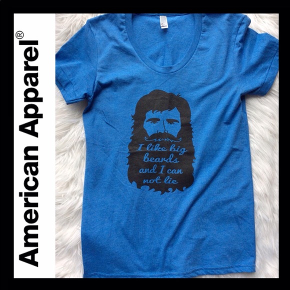 American Apparel Tops - NWOT American Apparel “Big Beards” Tee